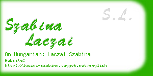 szabina laczai business card